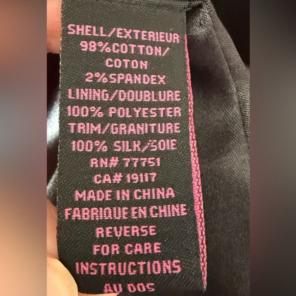 Betsey Johnson Black Dress Coat White Piping Princess Structured Size 10 - Picture 3 of 13